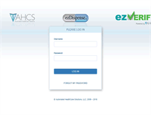 Tablet Screenshot of ezdispense.ahcs.com
